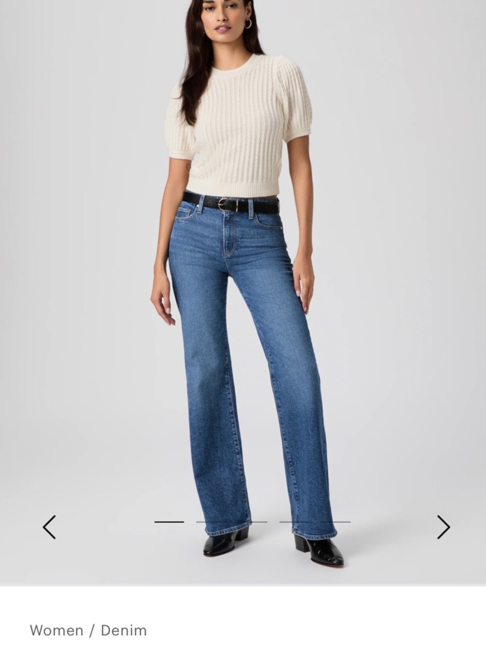 NWT PAIGE Sofia High-Rise Flare Jeans sz27 31” inseam